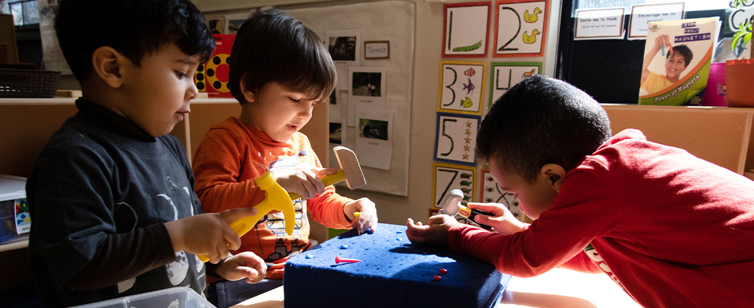 A photo of kids representing Effective Early Care and Education Collaboration