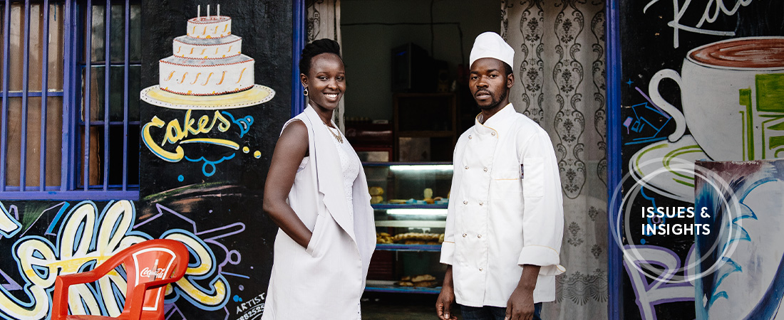 A photo of participants in EDC’s USAID Huguka Dukore Akazi Kanoze (HDAK) program